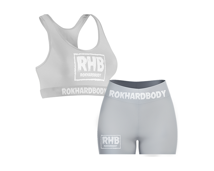 Silver Signature Series Sports Bra & Shorts II